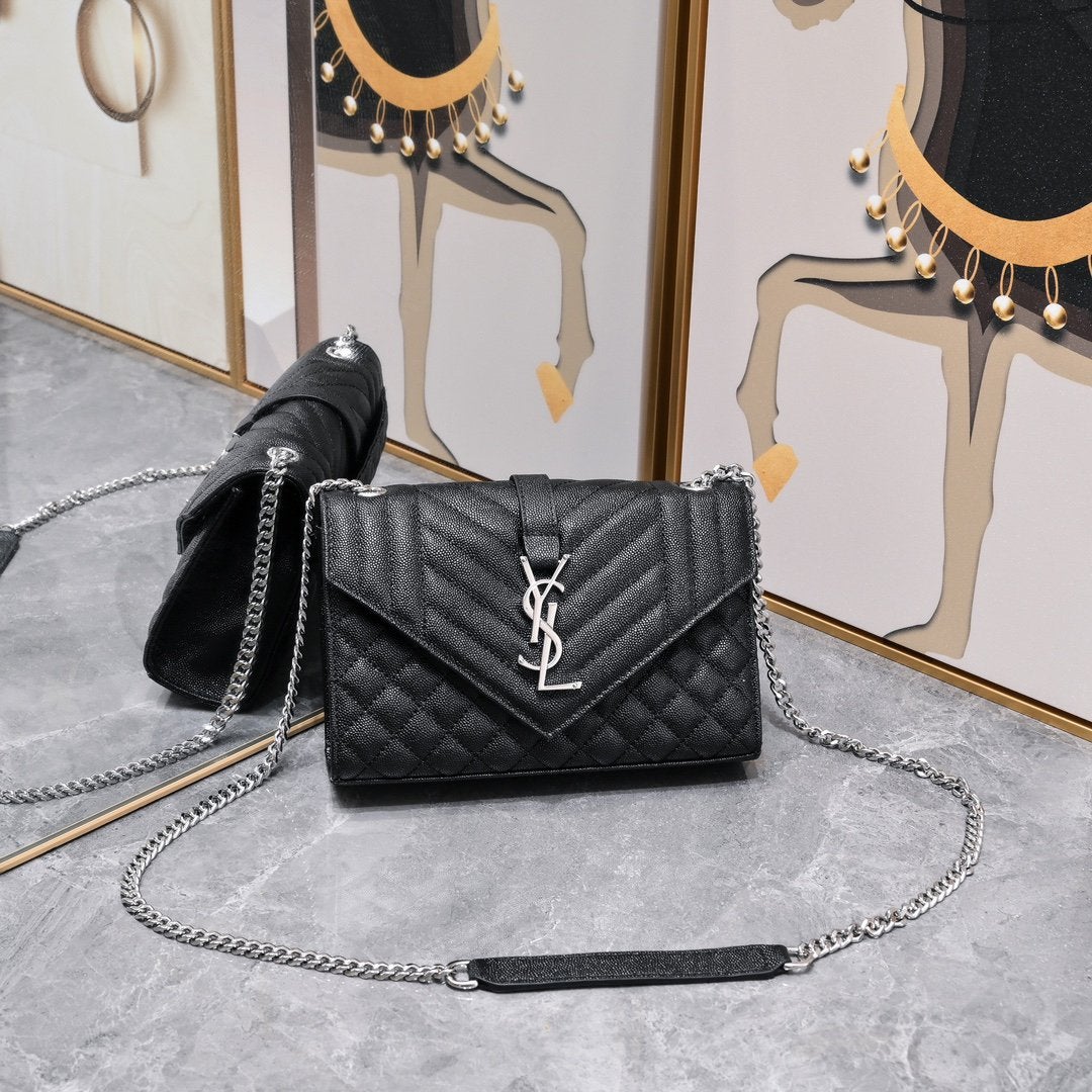 YSL bag tas handtas crossbody, Ophalen of Verzenden, Zo goed als nieuw, Zwart, Handtas