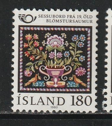Verenigd Europa 1980 - IJsland - Geborduurd kussendek, Ophalen, Postfris, Overige thema's