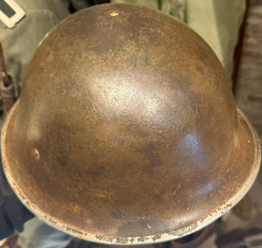 Brits/Canadese MK3 Turtle Helm 1944, Verzamelen, Ophalen of Verzenden, Landmacht, Engeland, Helm of Baret
