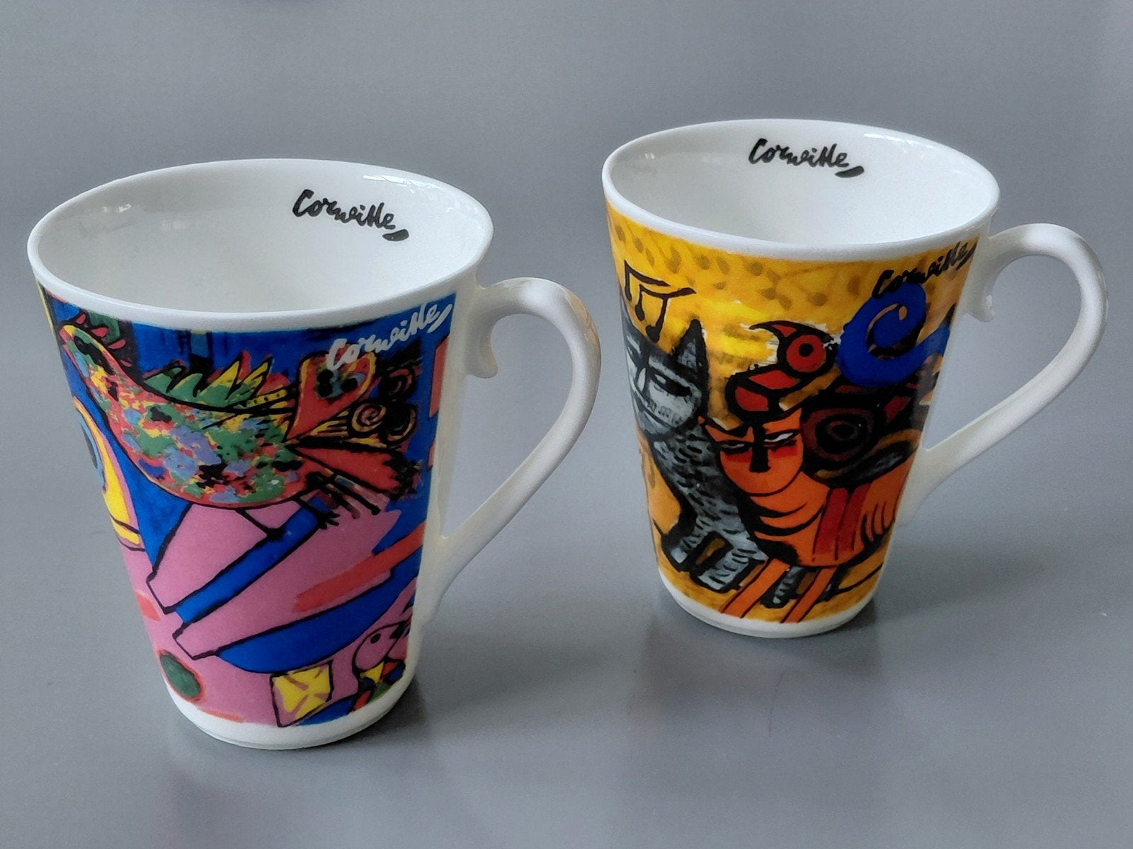 Corneille Fine Bone China Mokken (2 stuks), Gebruikt, Overige merken, Modern, Porselein