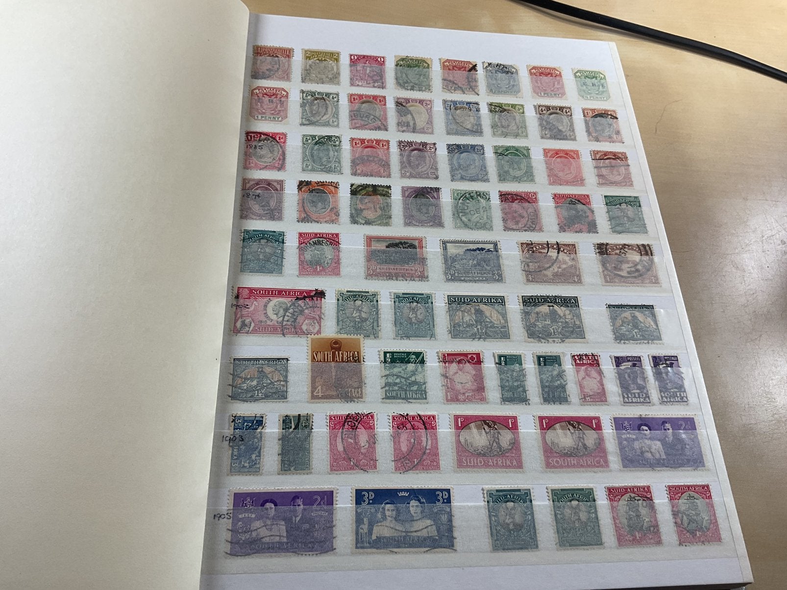 Stockboek Zuid-Afrika, Postzegels en Munten, Ophalen of Verzenden, Buitenland