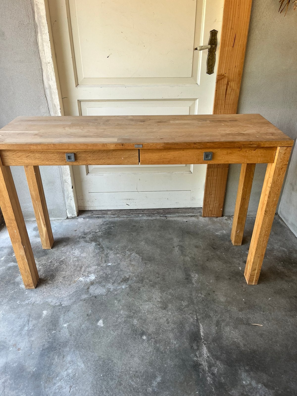 Bij zet tafel van Jan des bouvrie, Huis en Inrichting, Tafels | Sidetables, Ophalen, 100 tot 150 cm, Zo goed als nieuw, 25 tot 50 cm