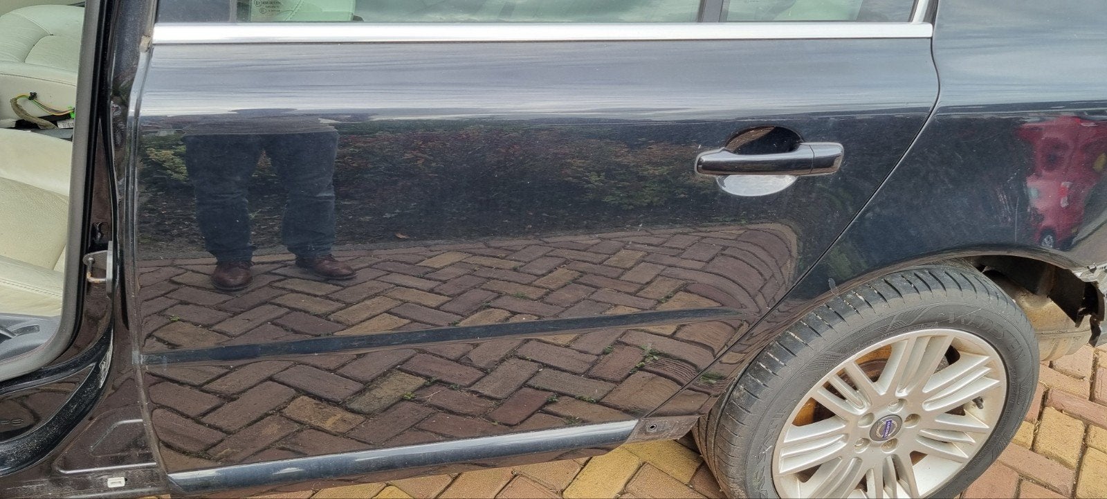 Linker achterdeur Volvo S80 2012, zwart, Ophalen, Gebruikt, Deur, Links