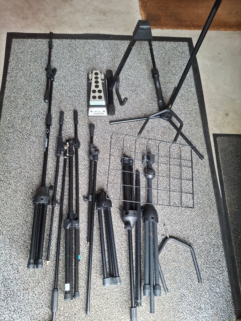 standaards muziek, Muziek en Instrumenten, Standaards, Ophalen, Gebruikt, Instrumentstandaard, Microfoon