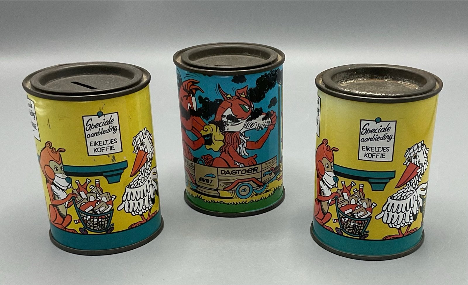 Vintage Fabeltjeskrant spaarpotten 3 stuks, Ophalen of Verzenden, Gebruikt