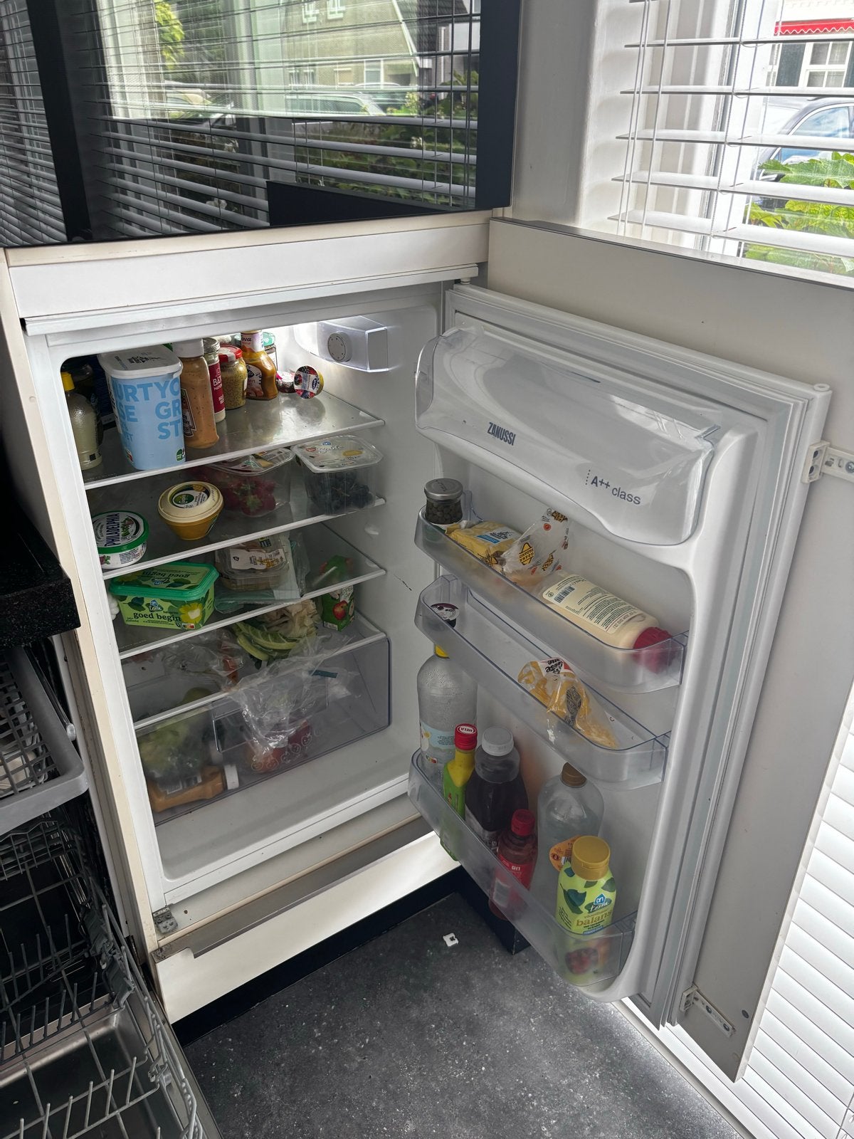 Zanussi inbouwkoelkast tafelmodel 88cm, 100 tot 150 liter, Energieklasse A of zuiniger, 45 tot 60 cm, Ophalen