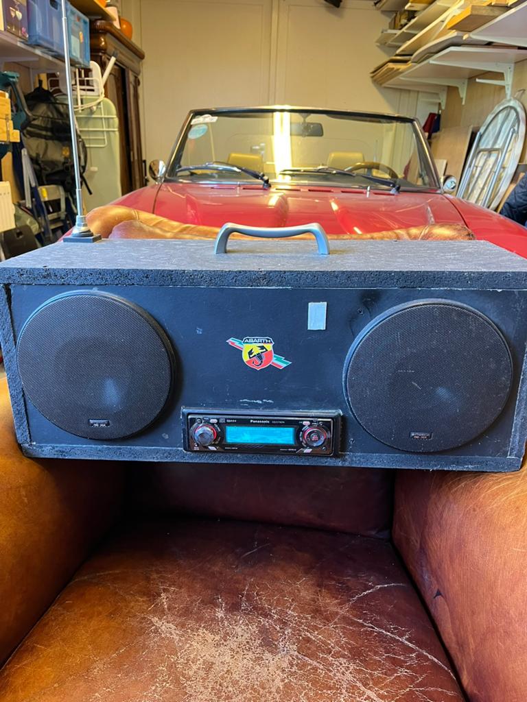 Bouwradio met cd en mp3 van Panasonic met Phonocar speakers, Ophalen, Gebruikt, Bouwradio, Met cd-speler