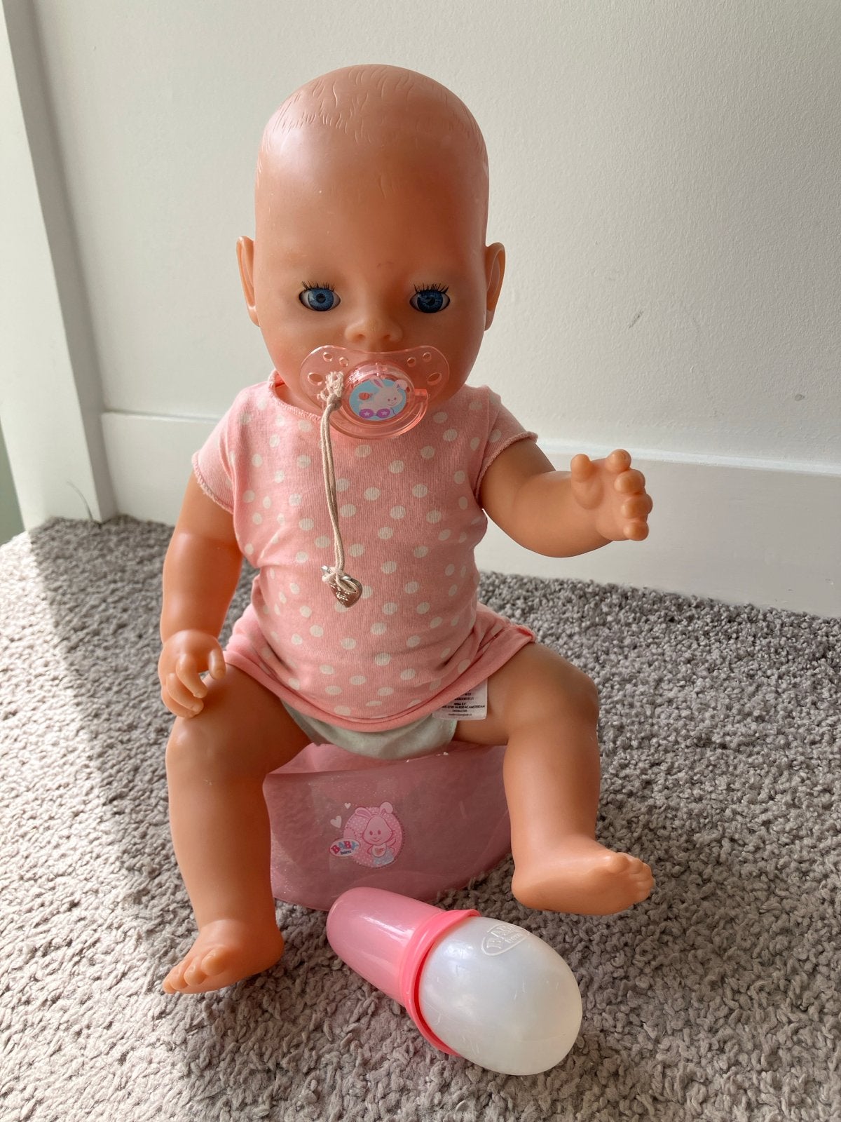 Baby Born pop met accessoires, Ophalen of Verzenden, Gebruikt, Babypop