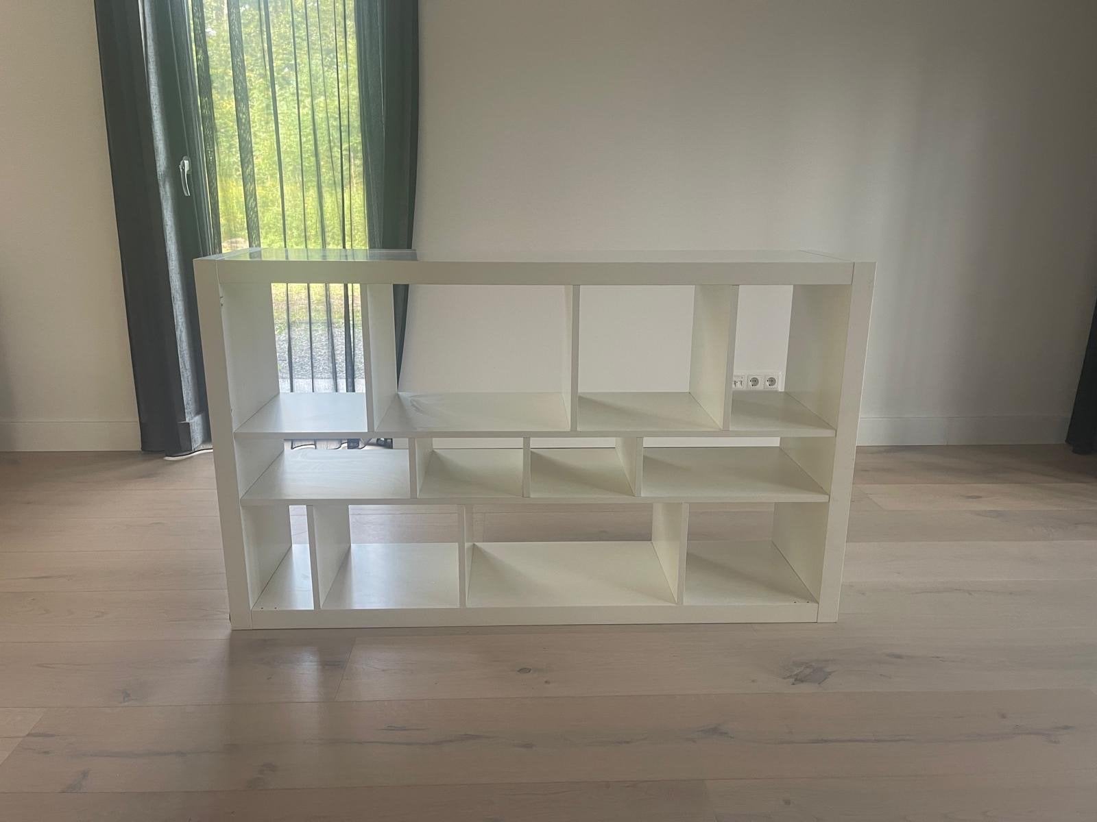 Witte Kallax kast met diverse vakken, Ophalen of Verzenden, Gebruikt