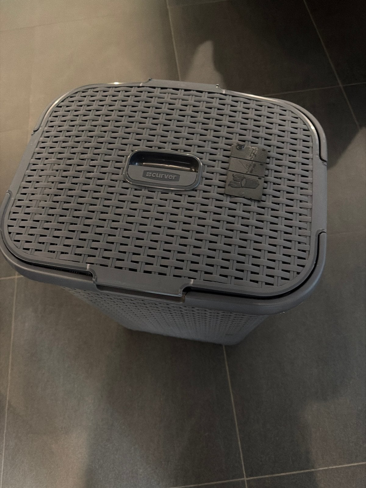 Curver wasmand/wasbox - grijs, Ophalen, Kunststof, Zo goed als nieuw, Modern