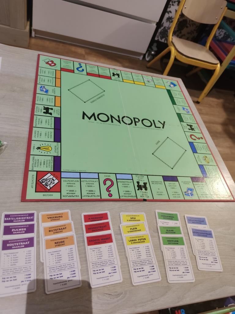 Vintage Monopoly Bordspel - Clipper Games & Toys B.V., Gebruikt, Onbekend, raadpleeg de verpakking voor details, Onbekend, raadpleeg de verpakking voor details