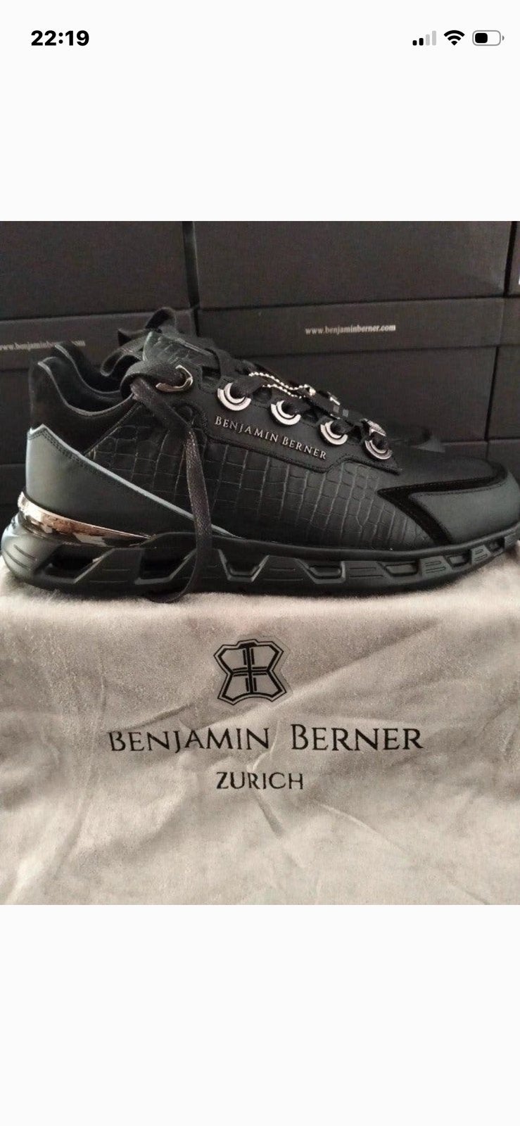 Benjamin Berner 43/44,5, Zwart, Nieuw, Ophalen of Verzenden, Sneakers of Gympen