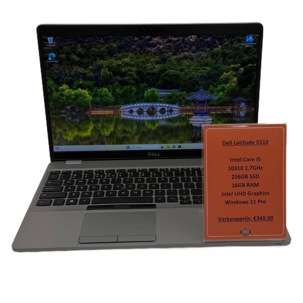Dell Latitude 5510 Laptop | i5-10310 256GB 16GB RAM, Computers en Software, Windows Laptops, 256 GB, Met videokaart, 2 tot 3 Ghz