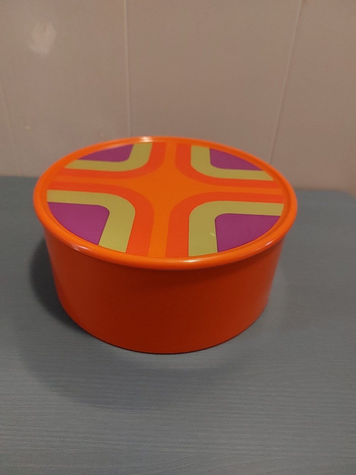 Vintage Mepal Koektrommel jaren 70 space age, Kunststof, Gebruikt, Mepal, Ophalen of Verzenden