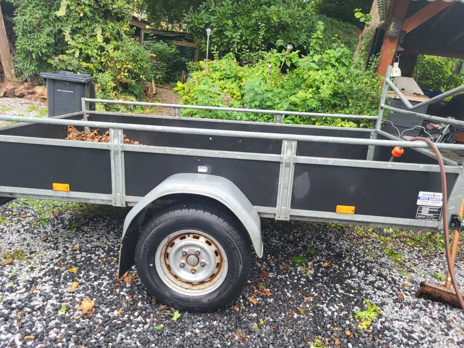 Robuuste aanhangwagen - Ideaal voor tuin en klussen, Auto diversen, Ophalen, Gebruikt