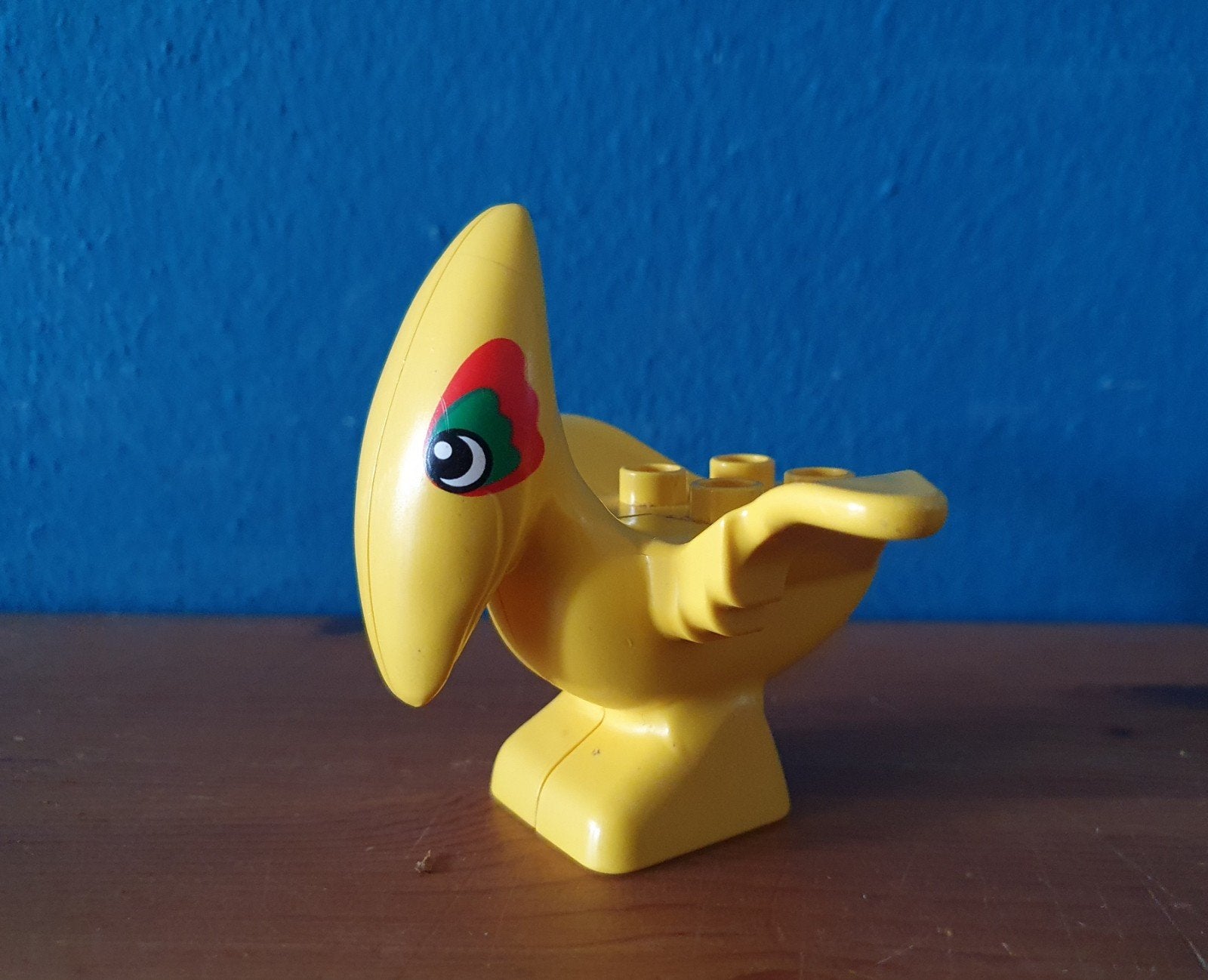 Duplo Dino Vogel  geel, Ophalen of Verzenden, Zo goed als nieuw, Duplo