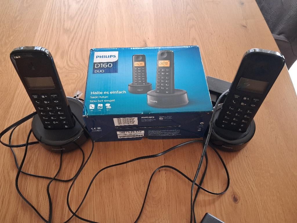 Philips D160 Duo handset, Ophalen, 1 handset