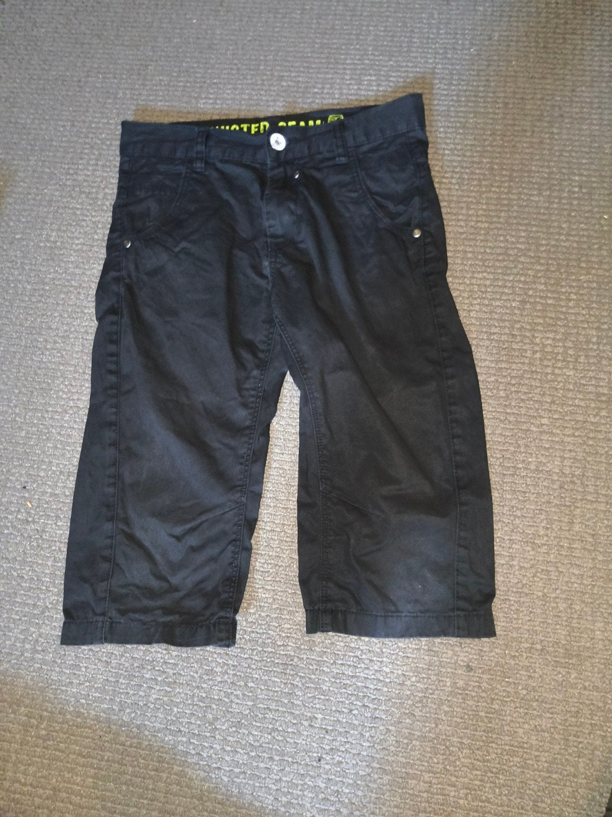 Zwarte korte broek (maat 152), Ophalen of Verzenden, Gebruikt, C&A, Jongen
