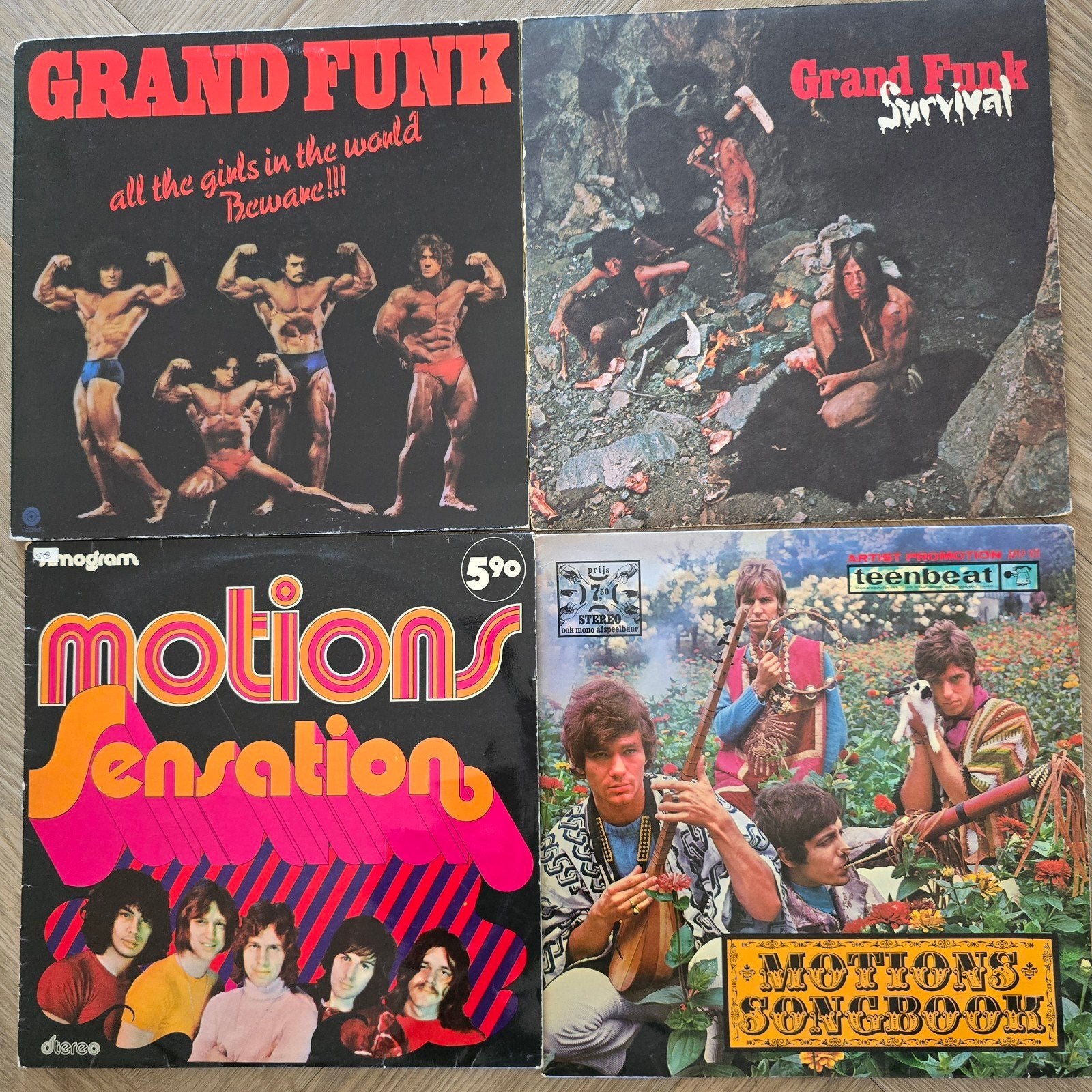 9 LP's Jaren '60 & '70: Motions, CCR, Grand Funk, Focus, en, Ophalen of Verzenden, Gebruikt, 12 inch, Poprock