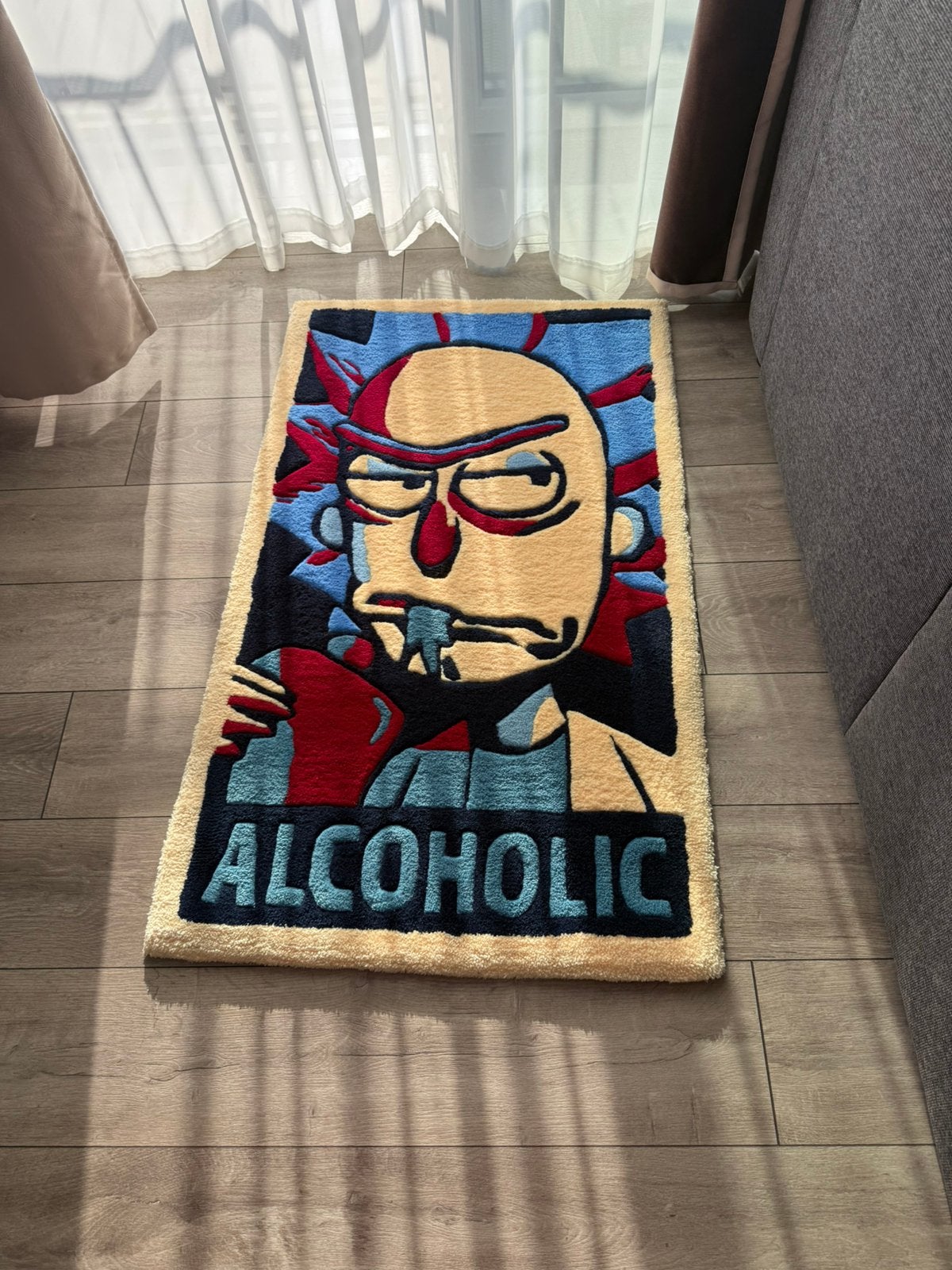 Handmade Hand-Tufted “Alcoholic” Rug, Ophalen of Verzenden, Nieuw, Rechthoekig
