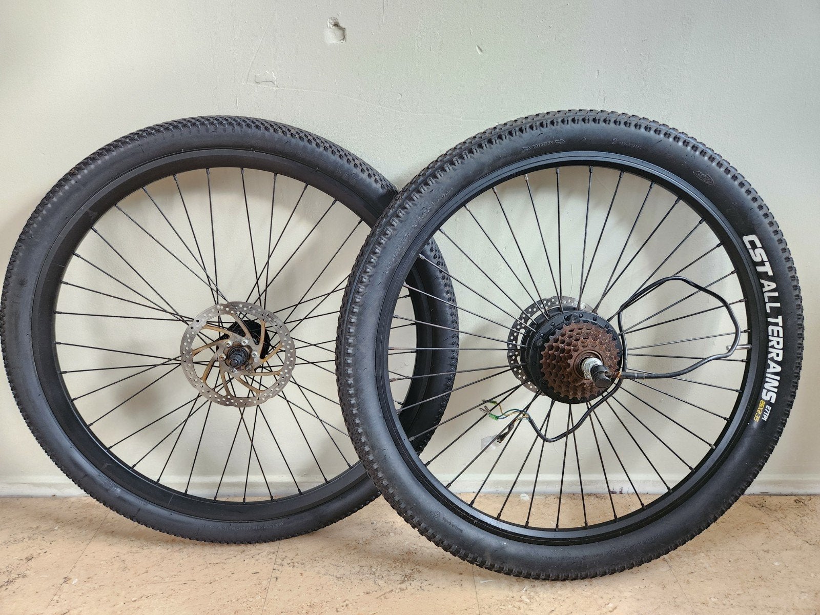 26inch 48v 500w electrische fiets mtb mountainbike wielset, Ophalen of Verzenden