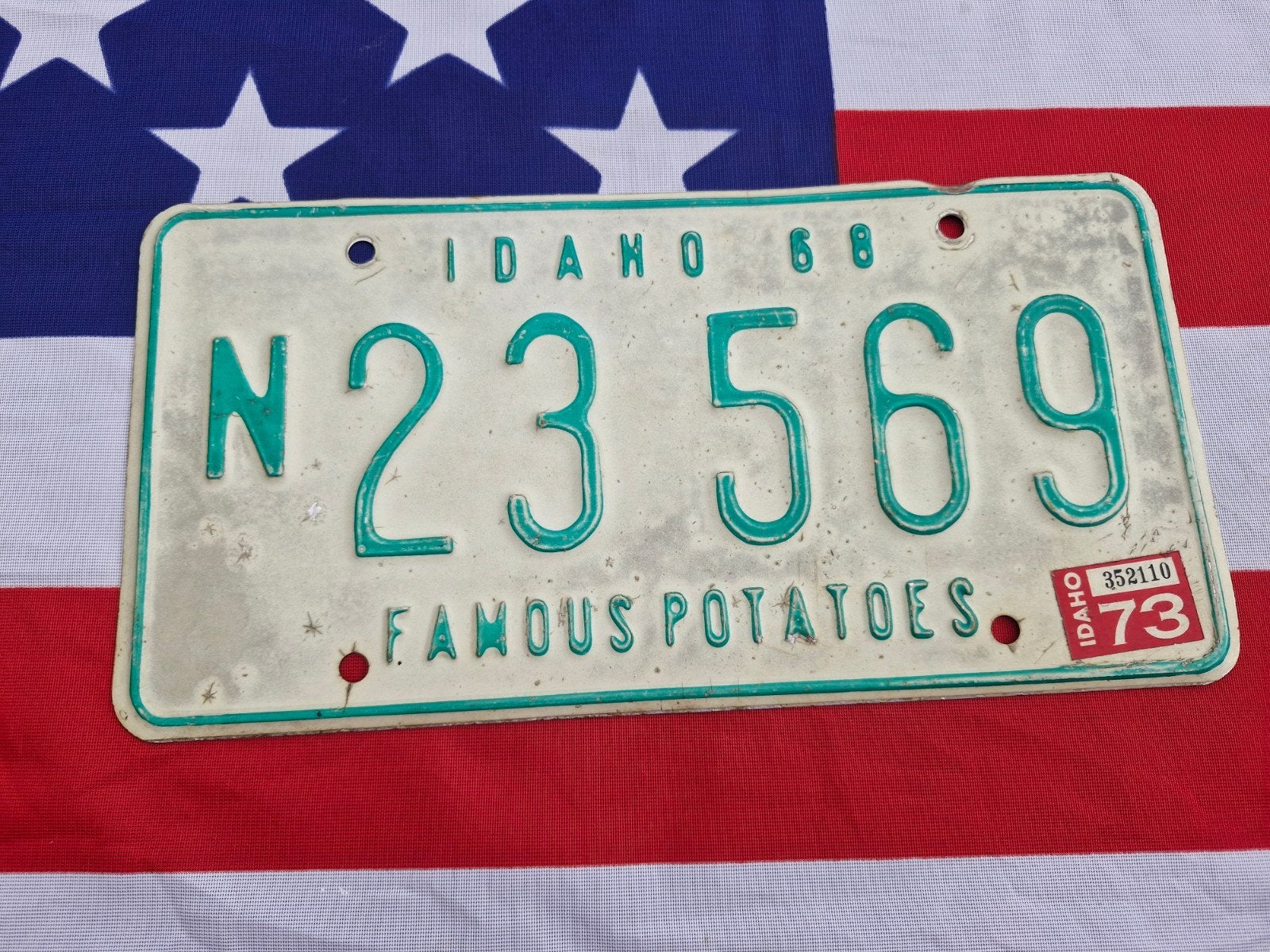 Kentekenplaat Idaho USA Nummerplaat nummerbord License plate, Ophalen of Verzenden, Gebruikt, Auto's