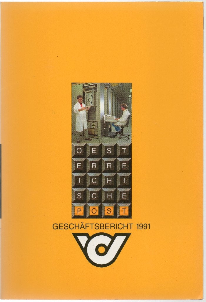 Geschäftsbericht (jaarverslag) 1991, Österreichische Post, Gelezen, Europa, Maatschappij en Samenleving, Ophalen of Verzenden