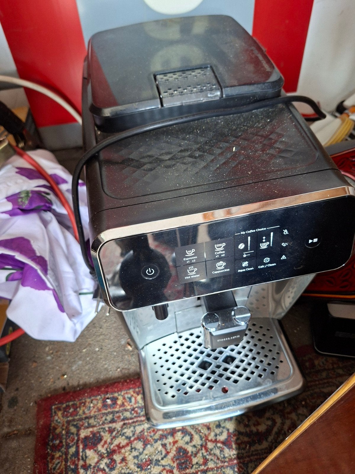 Philips volautomatische espressomachine - defect, Gebruikt, Espresso apparaat, Ophalen of Verzenden, 4 tot 10 kopjes