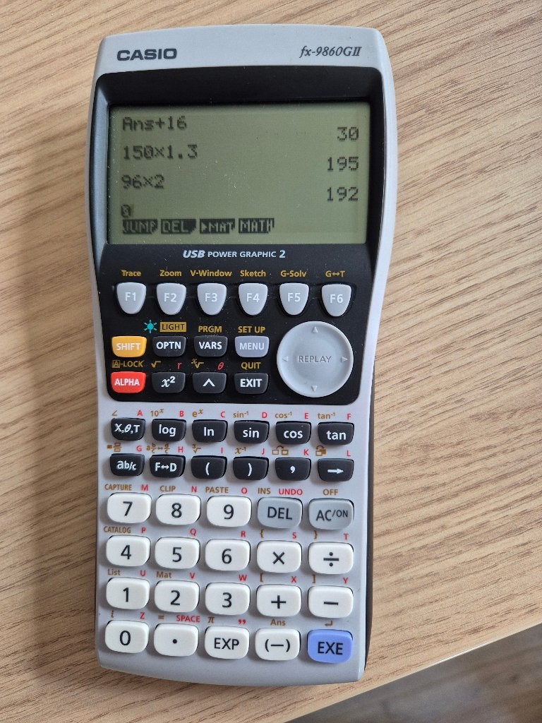 Grafische rekenmachine Casio fx-9860 GII, Ophalen of Verzenden, Grafische rekenmachine, Zo goed als nieuw
