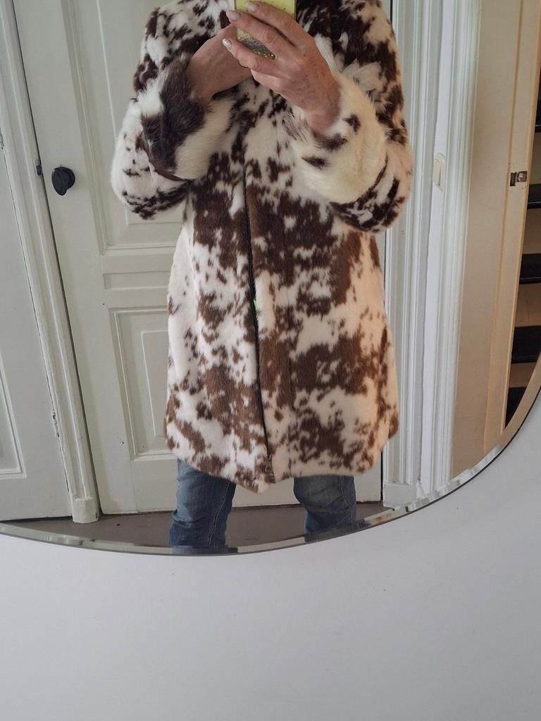 Guess jas met animal print, Guess, Bruin, Maat 42/44 (L), Ophalen of Verzenden