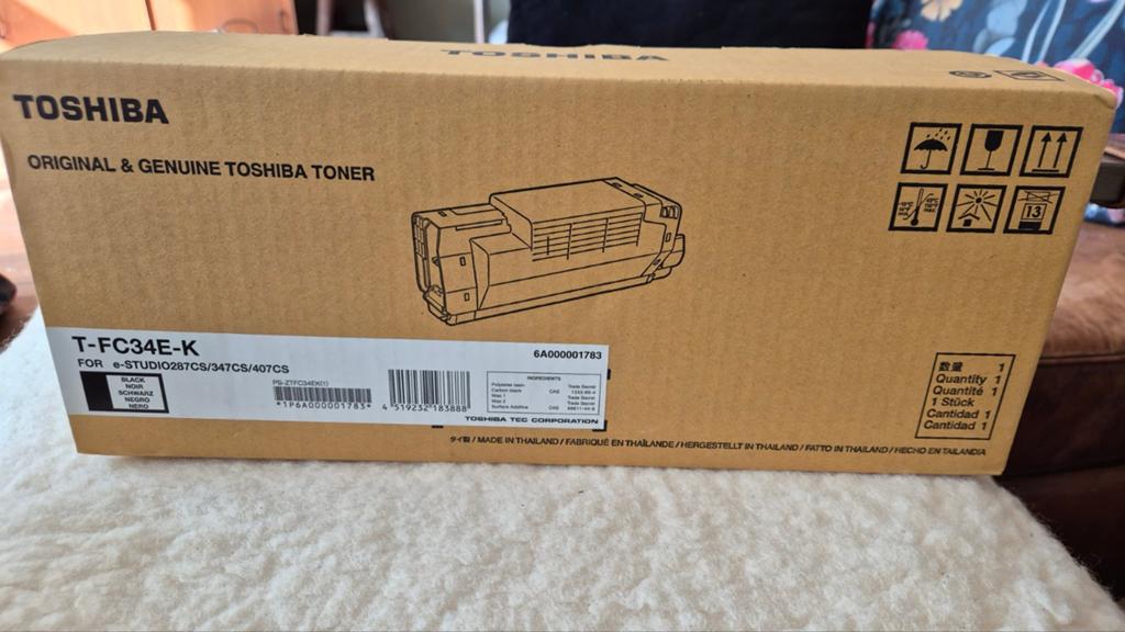 Toshiba T-FC34E-K Toner cartridge Zwart (origineel), Ophalen of Verzenden, Nieuw, Toner, Toshiba