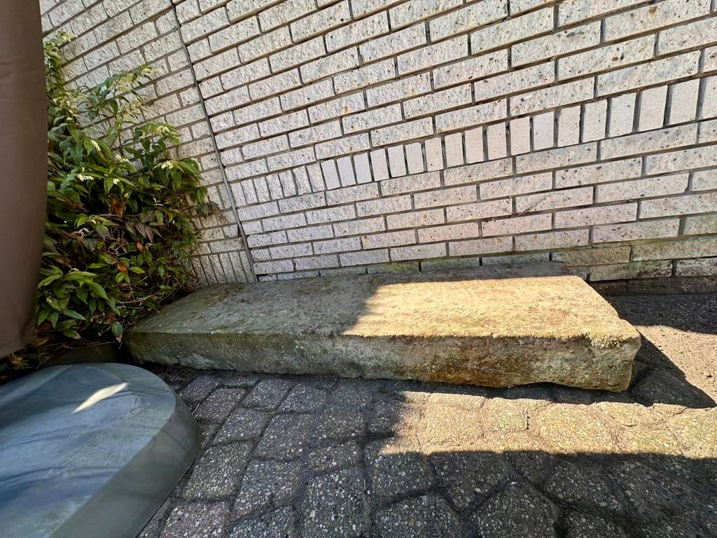 Bentheimer zandsteen blok 157x48x17 cm natuursteen, Ophalen, Gebruikt
