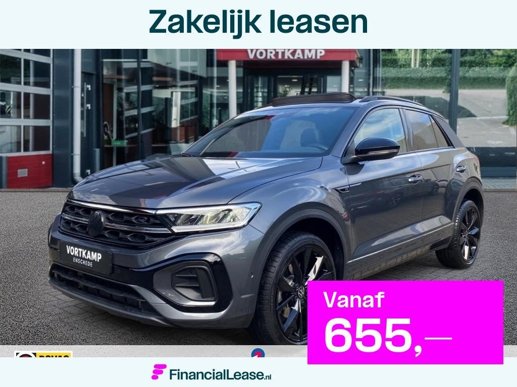 Volkswagen T-Roc 1.5 TSI DSG R-LINE BLACK-OPTIC PANO-DAK/CAM, 12 maanden, Euro 6, 4 cilinders, Bedrijf