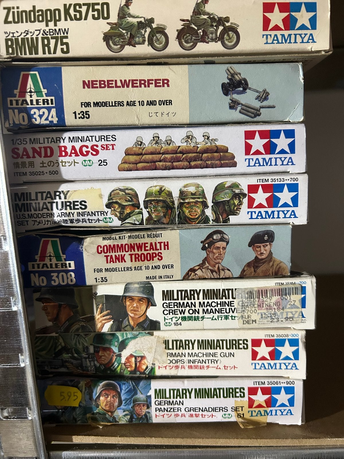 Diverse militaire modelbouw kits - Tamiya, Italeri, 1:32 tot 1:50, Overige typen, Nieuw, Ophalen of Verzenden
