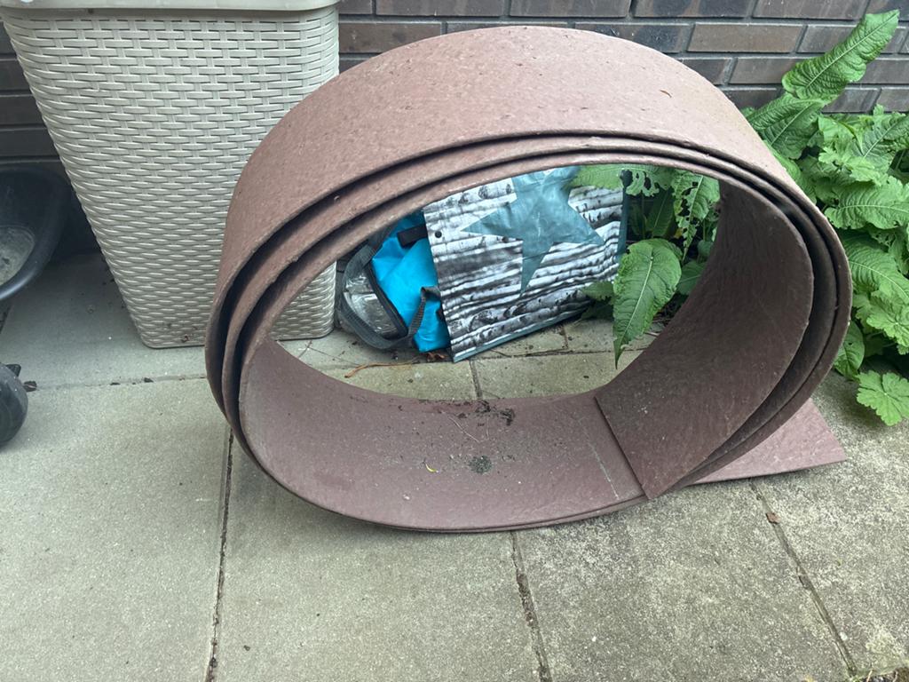 Eco-border: Flexibele tuinborder/palissade, bruin, nieuw, Ophalen, Overige materialen, 25 tot 50 cm, Minder dan 25 cm