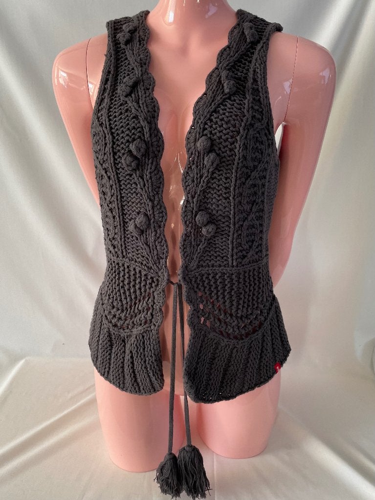 Esprit Boho zwart vest, maat XS. Ibiza Festival, Zwart, Ophalen of Verzenden, Maat 34 (XS) of kleiner, EDC by Esprit