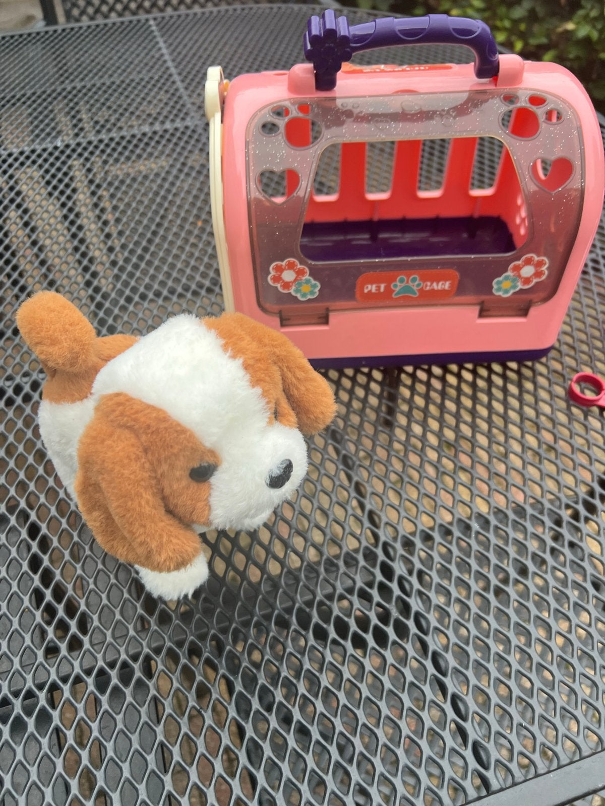 Bench met hondje, Ophalen of Verzenden, Zo goed als nieuw, Overige typen, Met geluid
