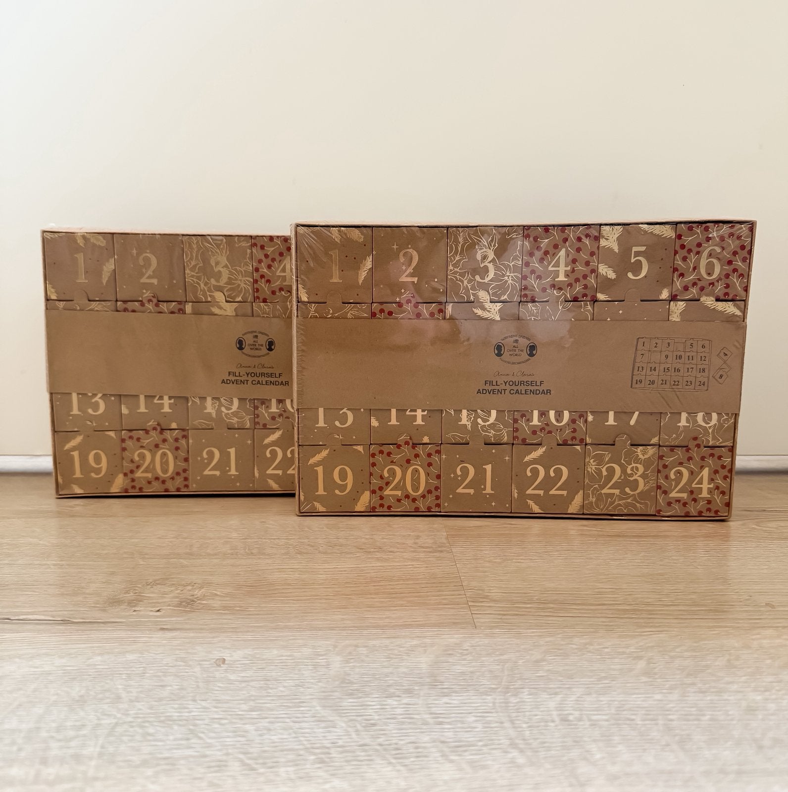 SØSTRENE GRENE ADVENTSKALENDERS Set van 2 Zelf te Vullen, Ophalen, Zo goed als nieuw, Minder dan 50 cm