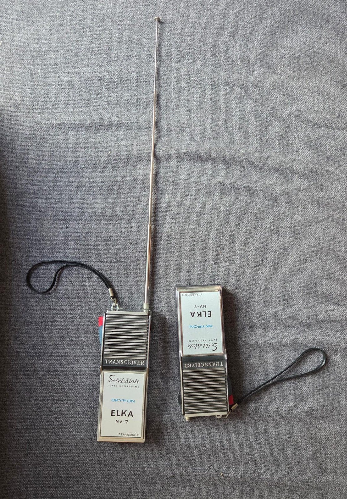 Vintage Skyfon Elka NV-7 Transceiver Portofoons (2 stuks), Ophalen of Verzenden