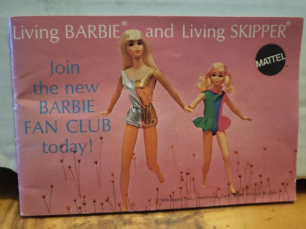 Vintage Barbie Fan Club Folder 1970 - Living Barbie Skipper, Ophalen of Verzenden