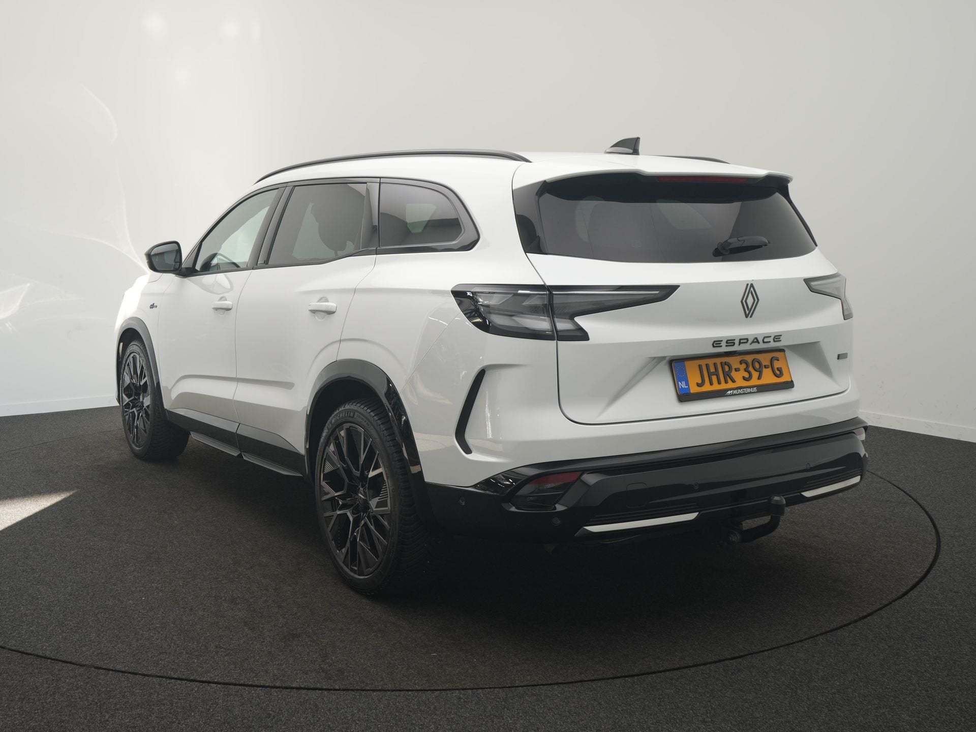 Renault Espace E-Tech full hybrid 200 esprit Alpine 5p. -Pac, Auto's, Gebruikt, Leder en Stof, Wit, Origineel Nederlands