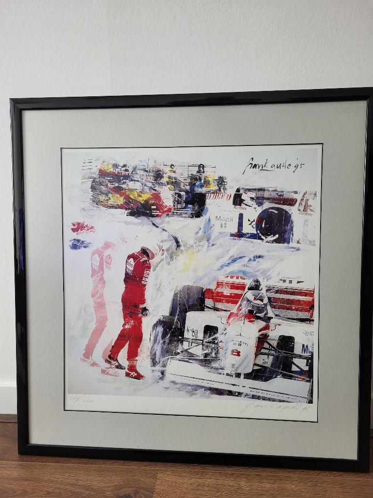 Zeefdruk van Frank Gude " F1 Marlboro / McLaren MP4/10, Ophalen of Verzenden