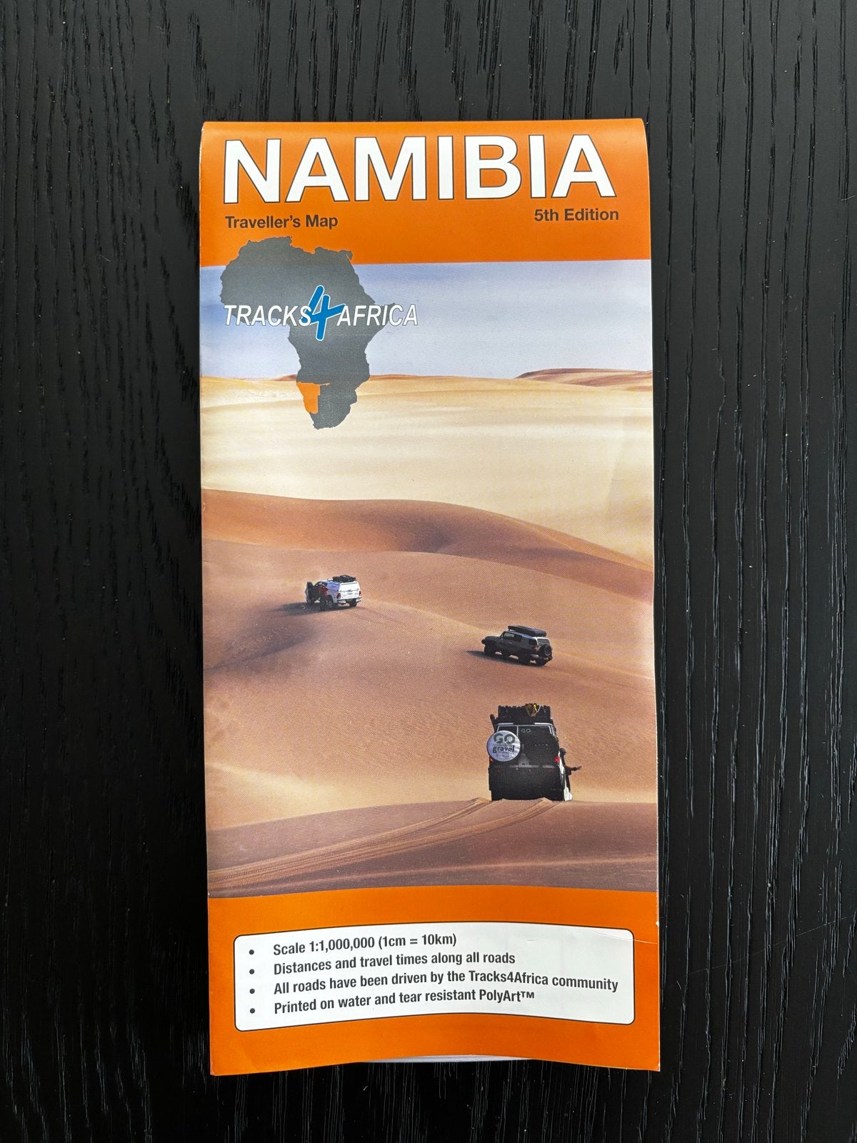 Zo goed als nieuwe landkaart Namibië - scheur- en waterbeste, Overige gebieden, 2000 tot heden, Ophalen of Verzenden, Landkaart