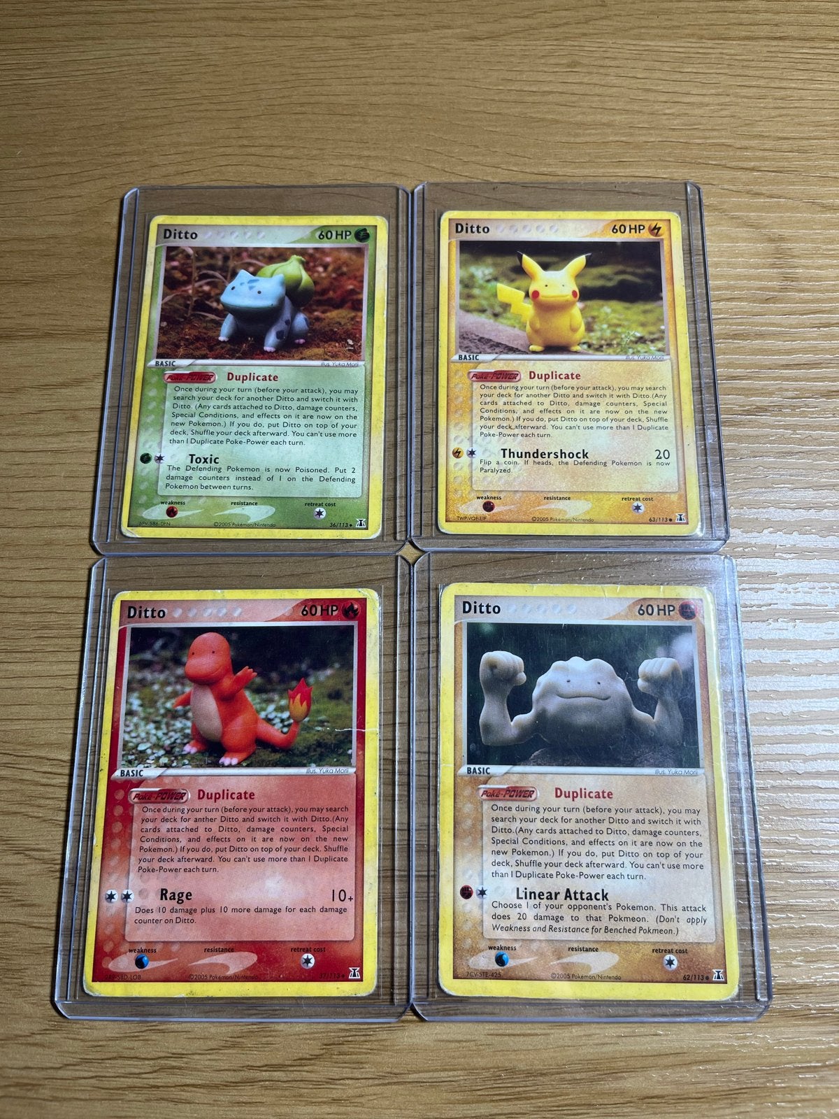 Pokémon Ditto Kaarten Set (4 stuks), Verzenden, Gebruikt, Meerdere kaarten
