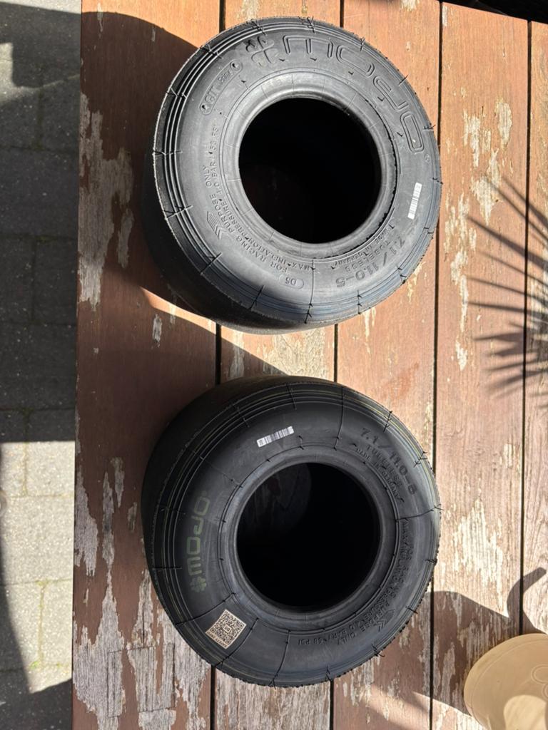 2 kart banden gebruikt, Ophalen of Verzenden, Gebruikt, Onderdelen Kart