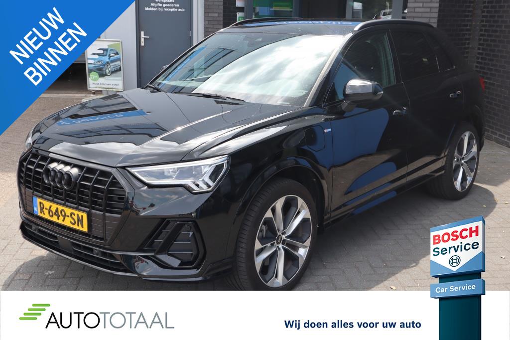Audi Q3 45 TFSI e S edition, Auto's, Audi, Gebruikt, 150 pk, Zwart, Automatische klimaatregeling