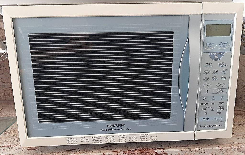 Sharp R963 Combimagnetron, hete lucht, grillfunctie nu -60%, Witgoed en Apparatuur, Magnetrons, Ophalen, Combimagnetron, Crisp