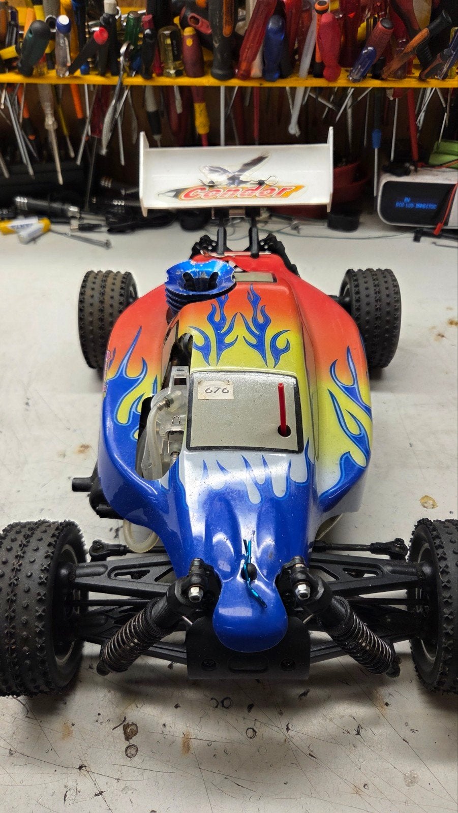 Te koop leuke condor, Gebruikt, Ophalen of Verzenden, Schaal 1:10, Nitro