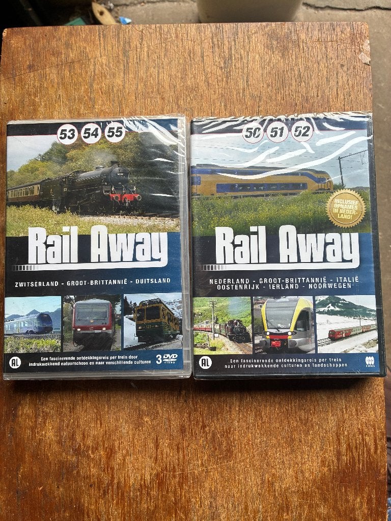 LOSSE VERKOOP ; Rail Away ; div. DVD box NIEUW , zie foto's, Alle leeftijden, Nederlands, Ophalen of Verzenden, Zo goed als nieuw