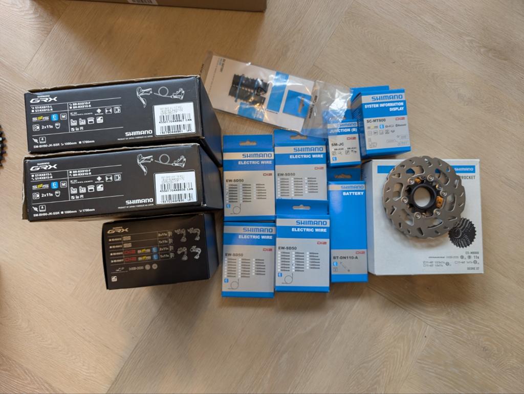 Shimano GRX Di2 817 Groepset 11 speed, Fietsen en Brommers, Fietsonderdelen, Racefiets, Stuur, Nieuw, Ophalen of Verzenden